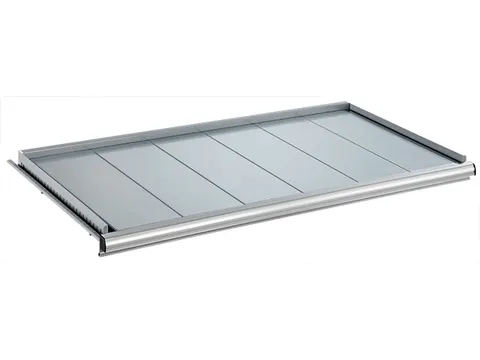 uittrekbaar legbord,v. zwaarlastkast,BxD 918x459mm,vakl. 200kg,staal