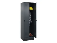 locker,HxBxD 1950x600x500mm,2vak,vak B 300mm,draaigrendel,sokkel