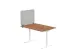 OUTLET Akoestisch PET-vilt scheidingsscherm bureau lichtgrijs 60x75cm