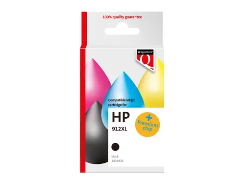 Inktcartridge Quantore alternatief tbv Hp 912XL 3YL84AE hc zwart