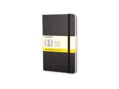 Notitieboek Moleskine pocket 90x140mm ruit 5x5mm hard cover zwart