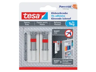 Klevende schroef Tesa behang en pleisterwerk verstelbaar 1kg - 1