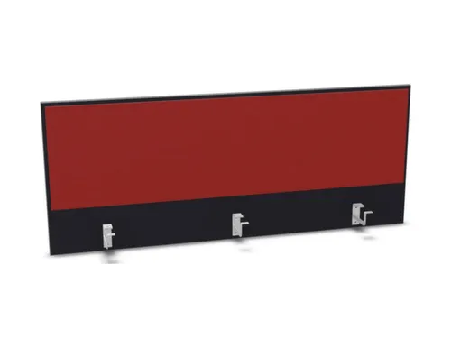 opzetpaneel bureau aanbouw achter B 1400mm CC-zwart BN4011-rood
