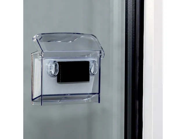 buitenvisitekaarthouder Sigel wandmodel 105x76x45mm transparant acryl