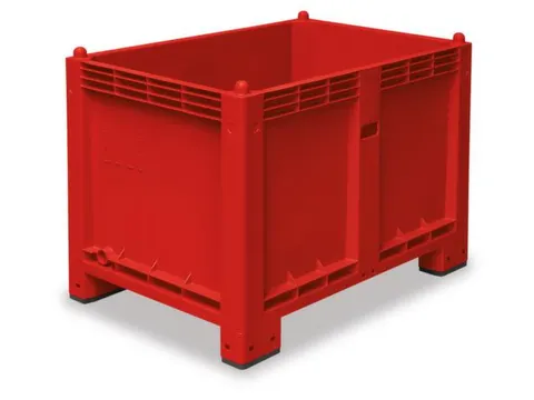 Stapelcontainer Pp Hxbxd 850x1200x800mm 550 Liter 4Poten Rood