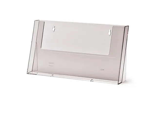 Folderhouder Balie of Wand 1x A4 Liggend Acrylglas