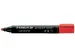 Viltstift Staedtler Lumocolor 350 permanent beitelpunt 2-5mm rood