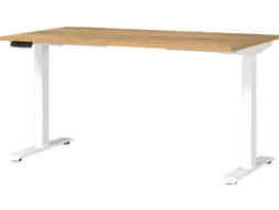 Elektrisch ihv bureau,HxBxD 720-1200x1400x800mm,blad Navarra-eiken