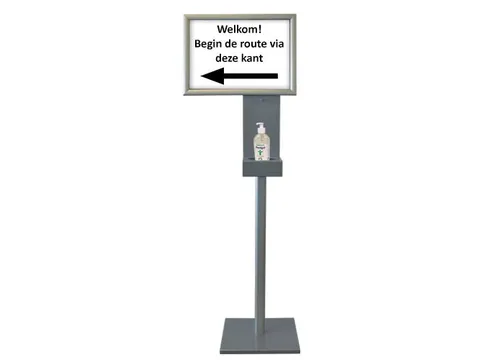 Desinfectiezuil 150 cm clicklijst A3