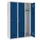 lockerkast,HxBxD 1800x1200x500mm,3vak,draaigrendel,sokkel,romp RAL7035