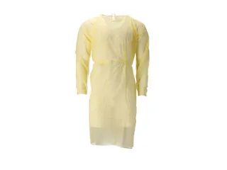 Pp Non Woven Isolatieschort Geel Latex Vrij Regular Weight 100 Stuks - 1