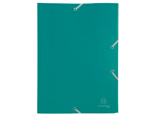 Elastomap A4 Assorti 3 Kleppen Polypropyleen 4/10de Ondoorschijnend