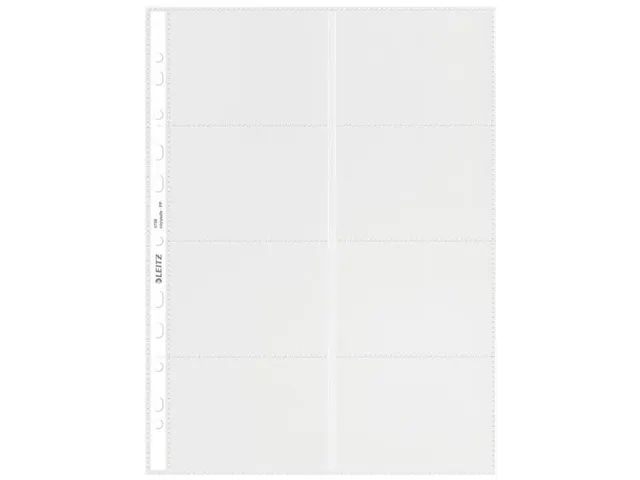 Showtas Leitz 4758 Visitekaart A4 Pp Transparant 11-Gaats