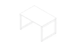 bureau,HxBxD 730x1200x800mm,blad wit,sledeframe wit