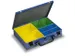 Assortimentskoffer Plaatstaal 8 Boxen Polystyrol 66x340x240mm Ral 5007