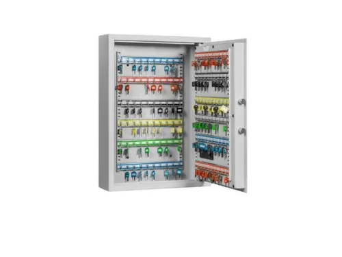sleutelkast,120haak,HxBxD 630x460x130mm,romp RAL7035,front RAL7035