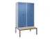 locker voor scheiding van kleding,HxBxD 2120x1200x815mm,4vak