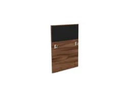 baliepaneel v. bureau aanbouw links NP-tiepolo nut BN8033-zwart 800mm