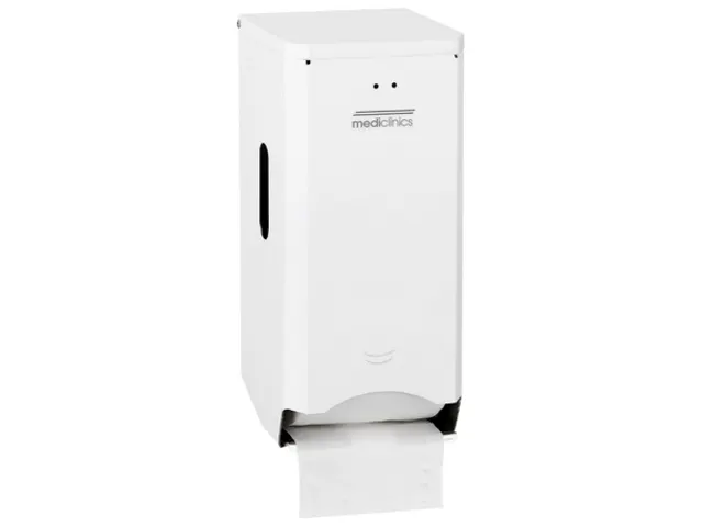 Toiletpapier Dispenser Metaal Wit voor 2 Toiletpapier Rollen