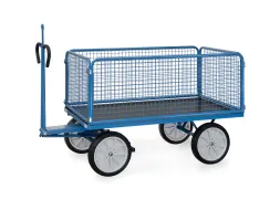 Handtrekwagen Trekoog 6435vz 1000kg 1600x900mm Draadgaas Rubber