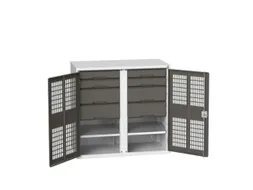 universele kast,HxBxD 1000x1050x550mm,2xStalen bodem,8lade(n)