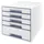 Ladenblok Leitz WOW Cube 5 laden wit/grijs
