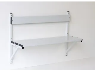wandbank HxLxD 710x1015x360mm aluminium lijsten frame staal RAL7035 - 1