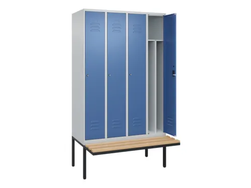 locker voor scheiding van kleding,HxBxD 2120x1200x815mm,4vak