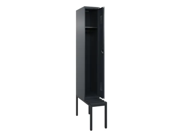 locker met bank,HxBxD 2120x300x815mm,1vak,vak B 300mm,cilinderslot