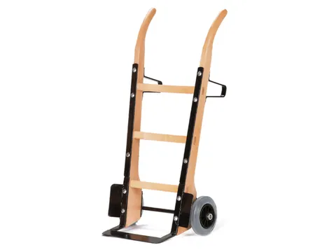 houten zakkensteekwagen 250kg steekplaat BxD 370x140mm TPE-banden