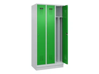 locker voor scheiding van kleding,HxBxD 1950x900x500mm,3vak - 1