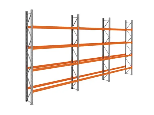 palletstelling,basis+2xaanbouw,HxBxD 4620x8500x750mm,vakl. 3000kg