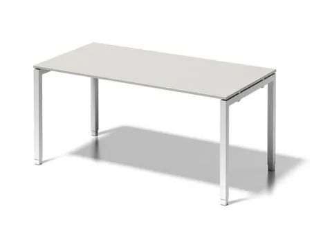 In hoogte verstelbaar bureau,HxBxD 650-850x1600x800mm,blad grijswit