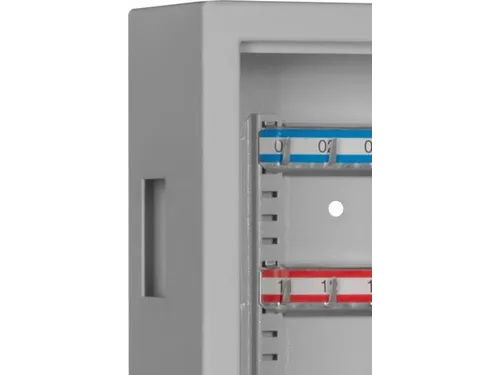sleutelkast,80haak,HxBxD 430x460x130mm,romp RAL7035,front RAL7035