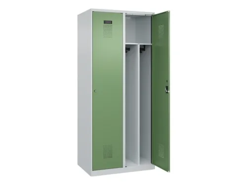 locker voor scheiding van kleding,HxBxD 1850x800x500mm,2vak
