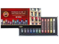 Pastelkrijt Koh-I-Noor Toison 8512 rond 12 stuks assorti