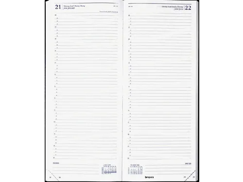Agenda 2027 Brepols Saturnus Lima 1dag/1pagina zwart