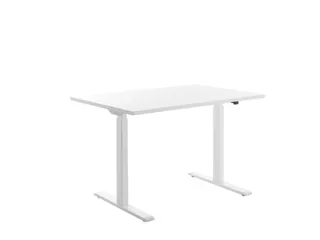 Elektrisch ihv bureau,HxBxD 700-1200x1200x800mm,blad wit,T-voet wit - 2