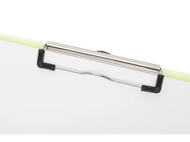 Porte-bloc MAUL A4 portrait transparent néon jaune