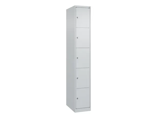 lockerkast HxBxD 1850x300x500mm 1x5vakken cil.-slot staand op vloer