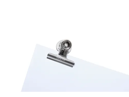 Papierklem MAUL Bulldog met magneet 52mm capaciteit 20mm zilver