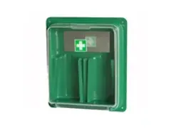 OUTLET Barikos wandhouder voor 2 flessen oogspoelmiddel, groen, per st