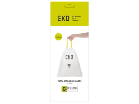 EKO Afvalzakken 50-90 Liter G Wit 240 Stuks