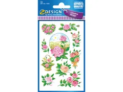 papieretiket Z-design Creative pakje a 3 vel rozen