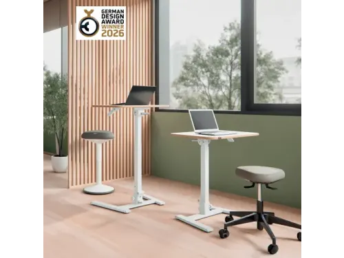 Zit-Sta bureau Leitz ergo compact inklapbaar 460x740x650mm wit