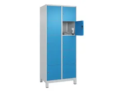 lockerkast,HxBxD 1950x800x500mm,2x5vakken,vak B 400mm,cil.-slot,voeten