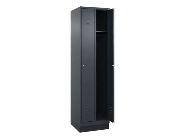 locker,HxBxD 1950x500x500mm,2vak,vak B 250mm,cil.-slot,sokkel