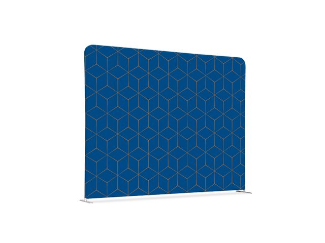 Scheidingswand Textiel 150x150cm Hexagon Blauw