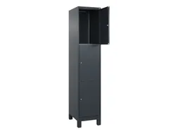 lockerkast,HxBxD 1950x400x500mm,1x3vakken,vak B 400mm,cil.-slot,voeten