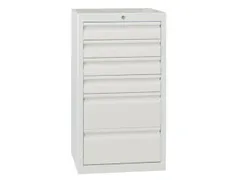 Ladenkast 900x500x500mm 4+2 Laden Uitschuifbaar Rolgeleiding Ral7035